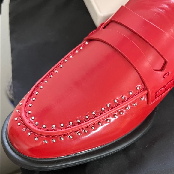 Franco Sarto Classic Red Loafers - Picture 5 of 6